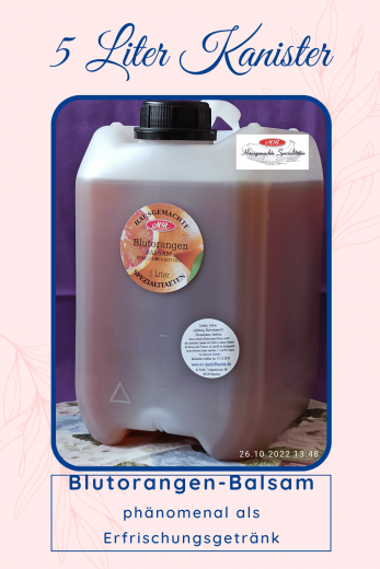 Blutorangen-Balsam 5 Liter Blutorangen-Balsam 5 Liter